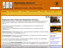 Tablet Screenshot of musikstudio-hartmann.de